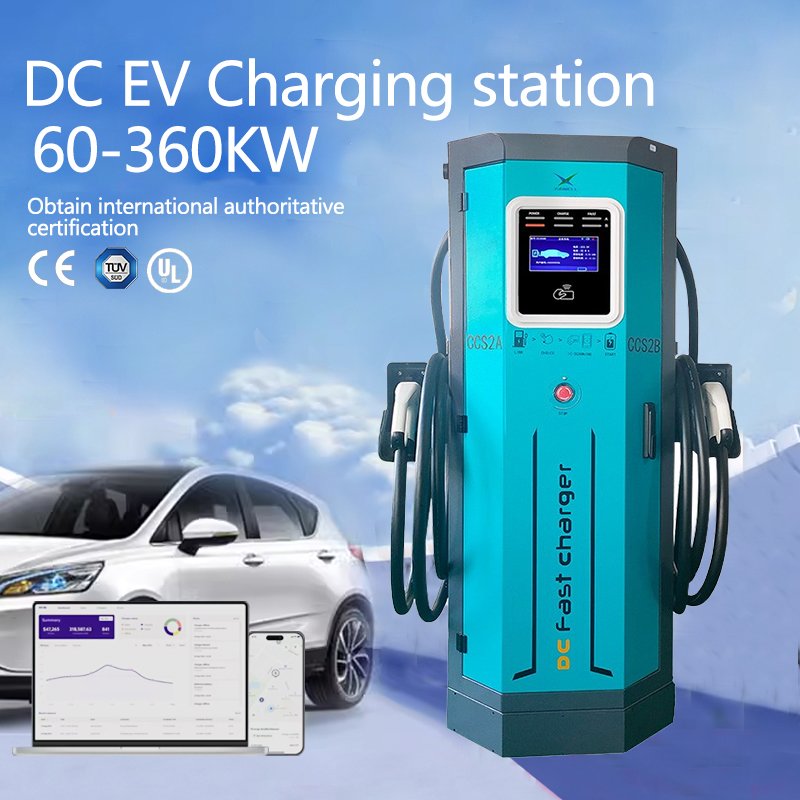 Home Commercial Car DC Charger 120kw CCS2 CCS1 CHADeMo Solar EV Charging Station For Electric Cars