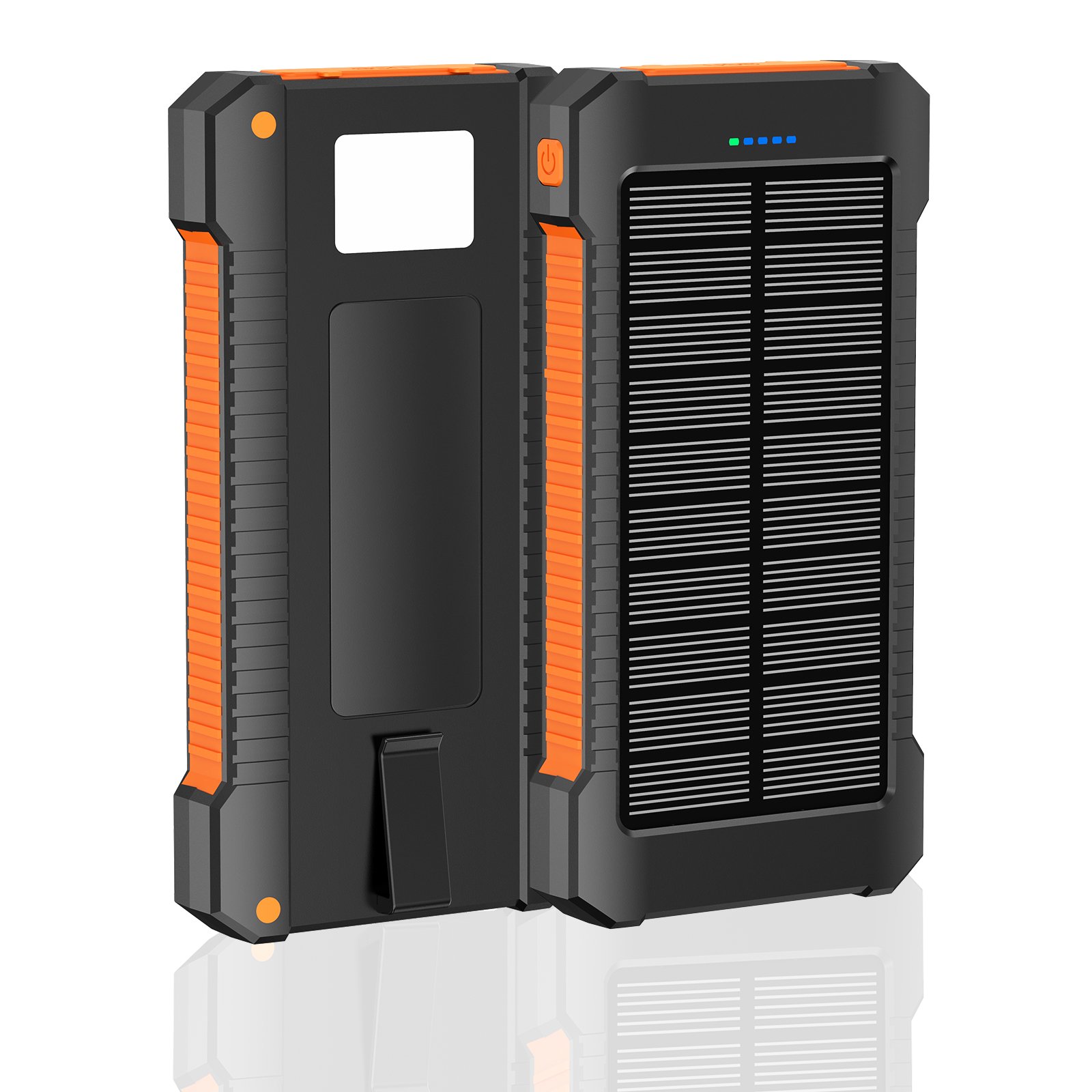 Solar Charger Power Bank Dual USB Power Bank 20000mAh Waterproof Battery Charger Portable power banks Solar Panel with LED Light