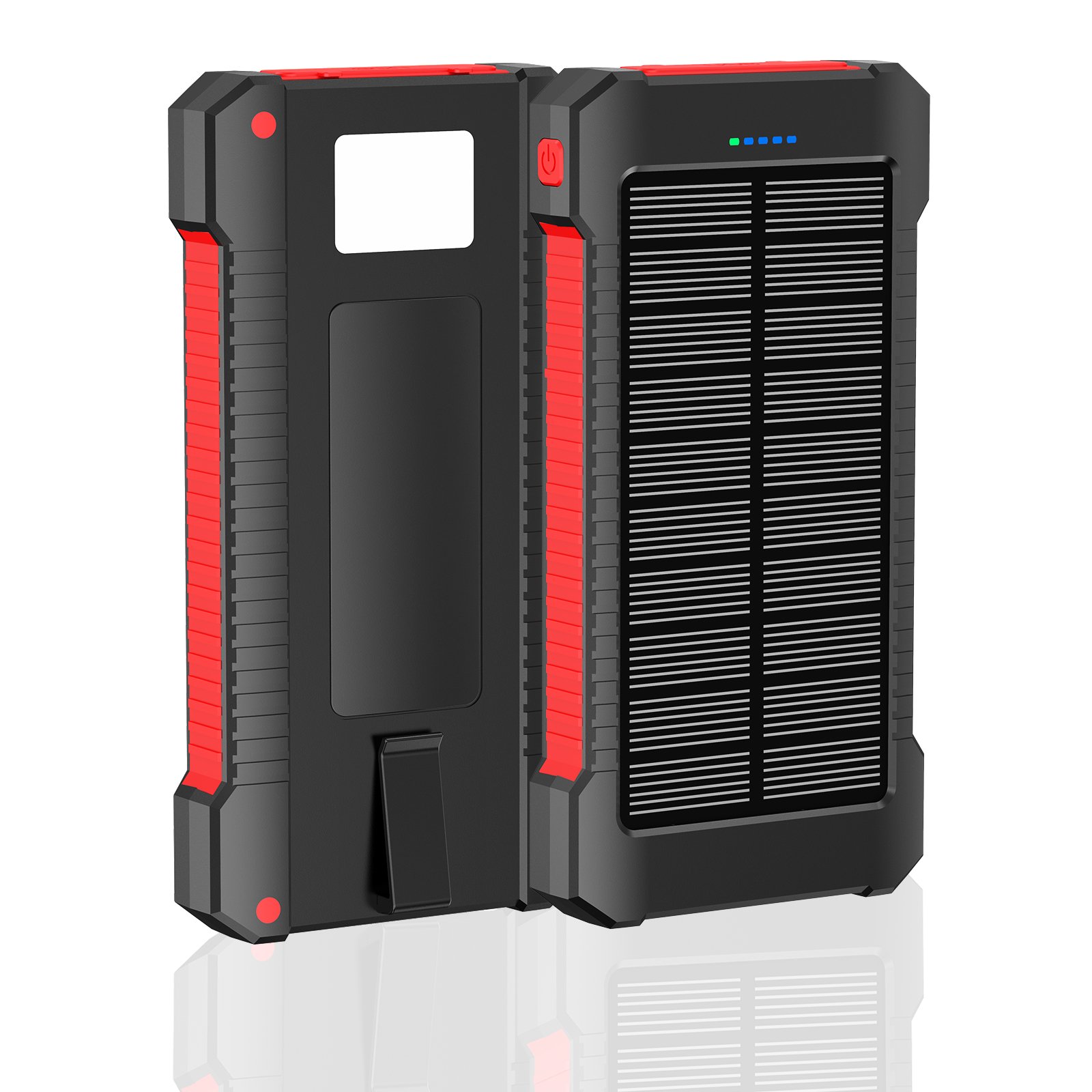 Solar Charger Power Bank Dual USB Power Bank 20000mAh Waterproof Battery Charger Portable power banks Solar Panel with LED Light