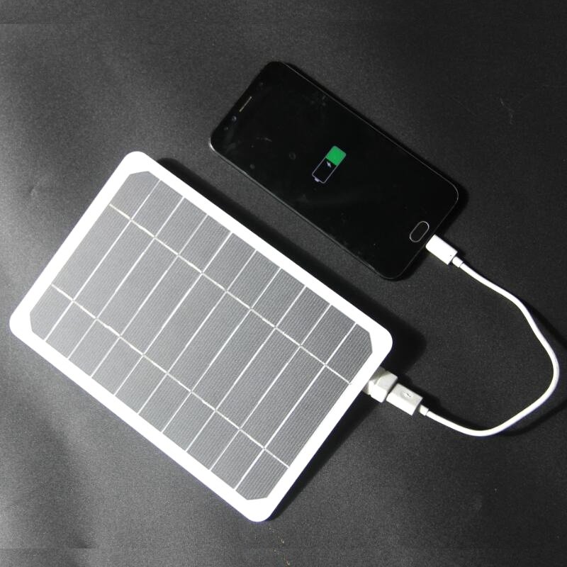 5W5V Solar charging panel outdoor solar charger Mobile phone mobile power charging bank charger