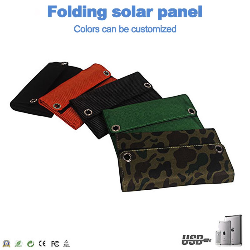 Hot Selling Manufacturer 5W 10W 15W 5V Cheap Solar Cell Panel Foldable Mobile Phone Charger / Portable Solar Panel Charger