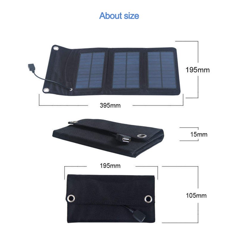 Hot Selling Manufacturer 5W 10W 15W 5V Cheap Solar Cell Panel Foldable Mobile Phone Charger / Portable Solar Panel Charger