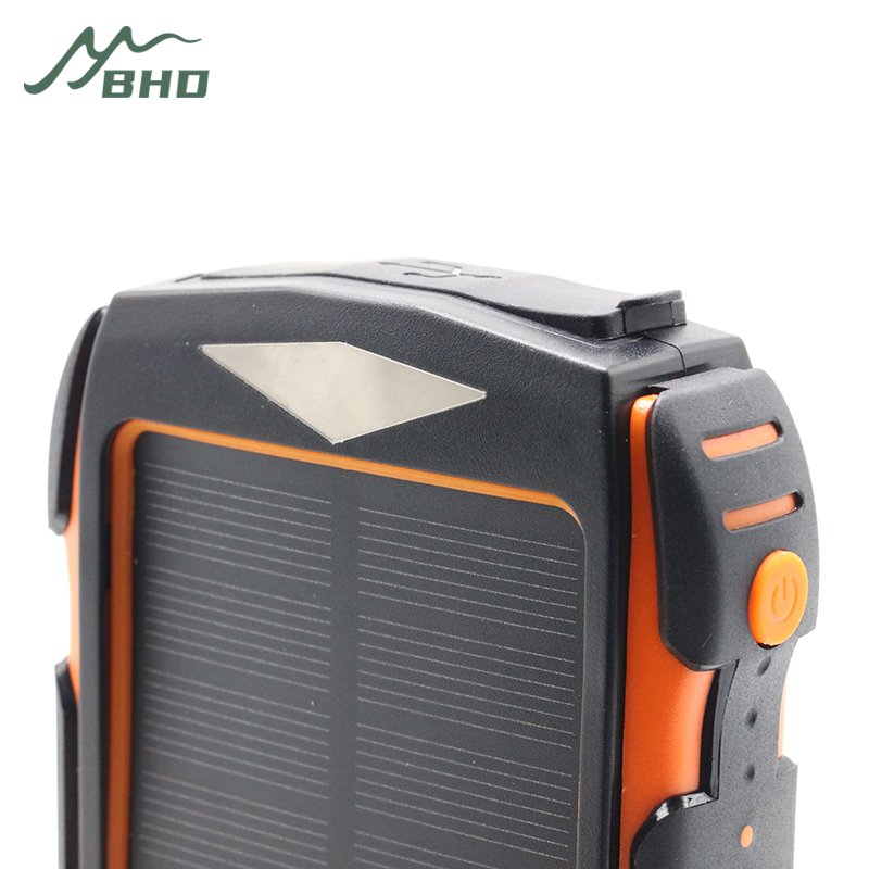 High Quality Waterproof 10000 Mah Solar Panel Powerbanks Fast Charging Phone Charger 10000mah Real Capacity Solar Power Bank
