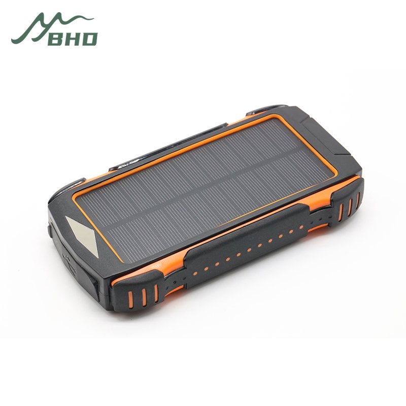High Quality Waterproof 10000 Mah Solar Panel Powerbanks Fast Charging Phone Charger 10000mah Real Capacity Solar Power Bank