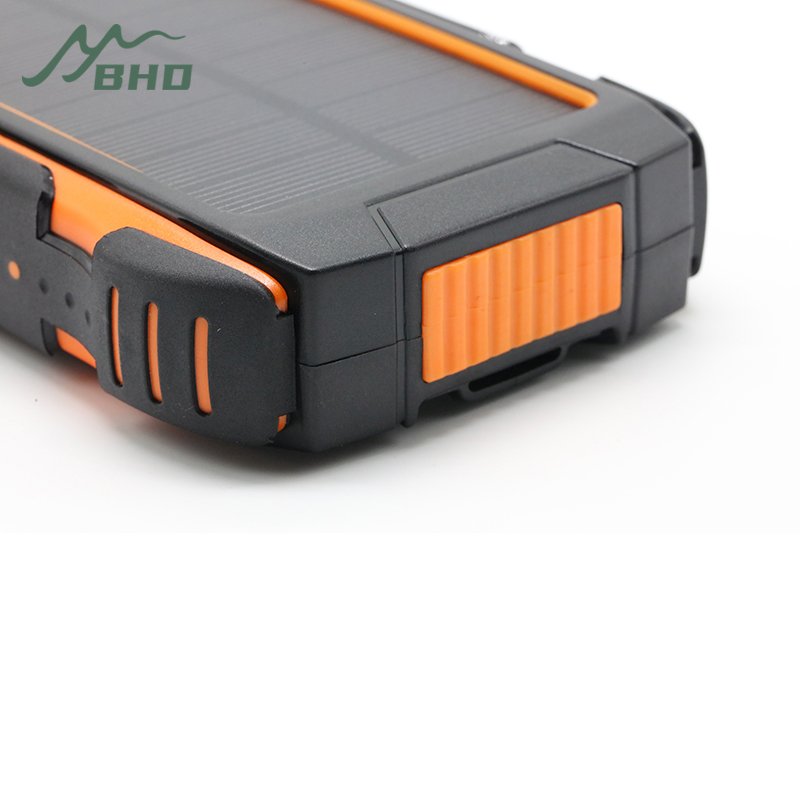 High Quality Waterproof 10000 Mah Solar Panel Powerbanks Fast Charging Phone Charger 10000mah Real Capacity Solar Power Bank