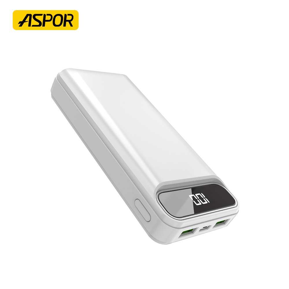 Aspor A396pd 20000mah Power Bank 22.5w 20w Qi Charger For Iphone 14 Pd 22.5w Supper Quick Charging And Led Display