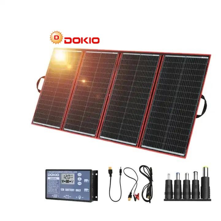 DOKIO Mini System 300W 320W Flexible Foldable Mono Solar Power Solar Kit 18V Charger Energy Outdoor Camping