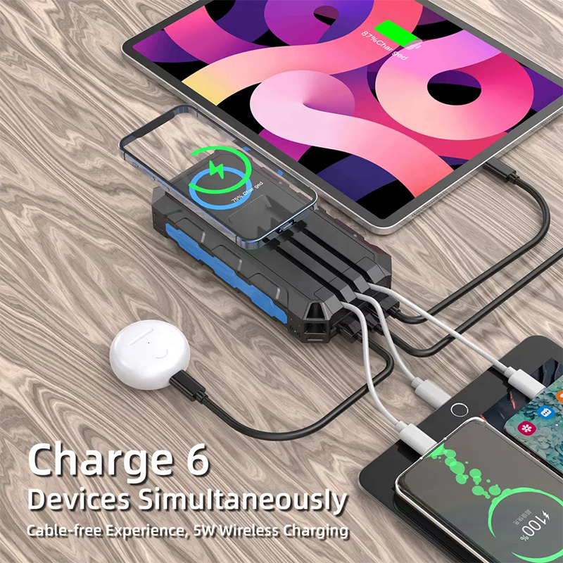 High Quality Waterproof 30000 mah Solar Panel Powerbanks Fast Charging Phone Charger 28000mAh Portable Solar Power Bank