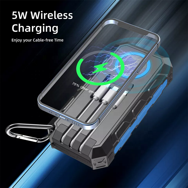 High Quality Waterproof 30000 mah Solar Panel Powerbanks Fast Charging Phone Charger 28000mAh Portable Solar Power Bank