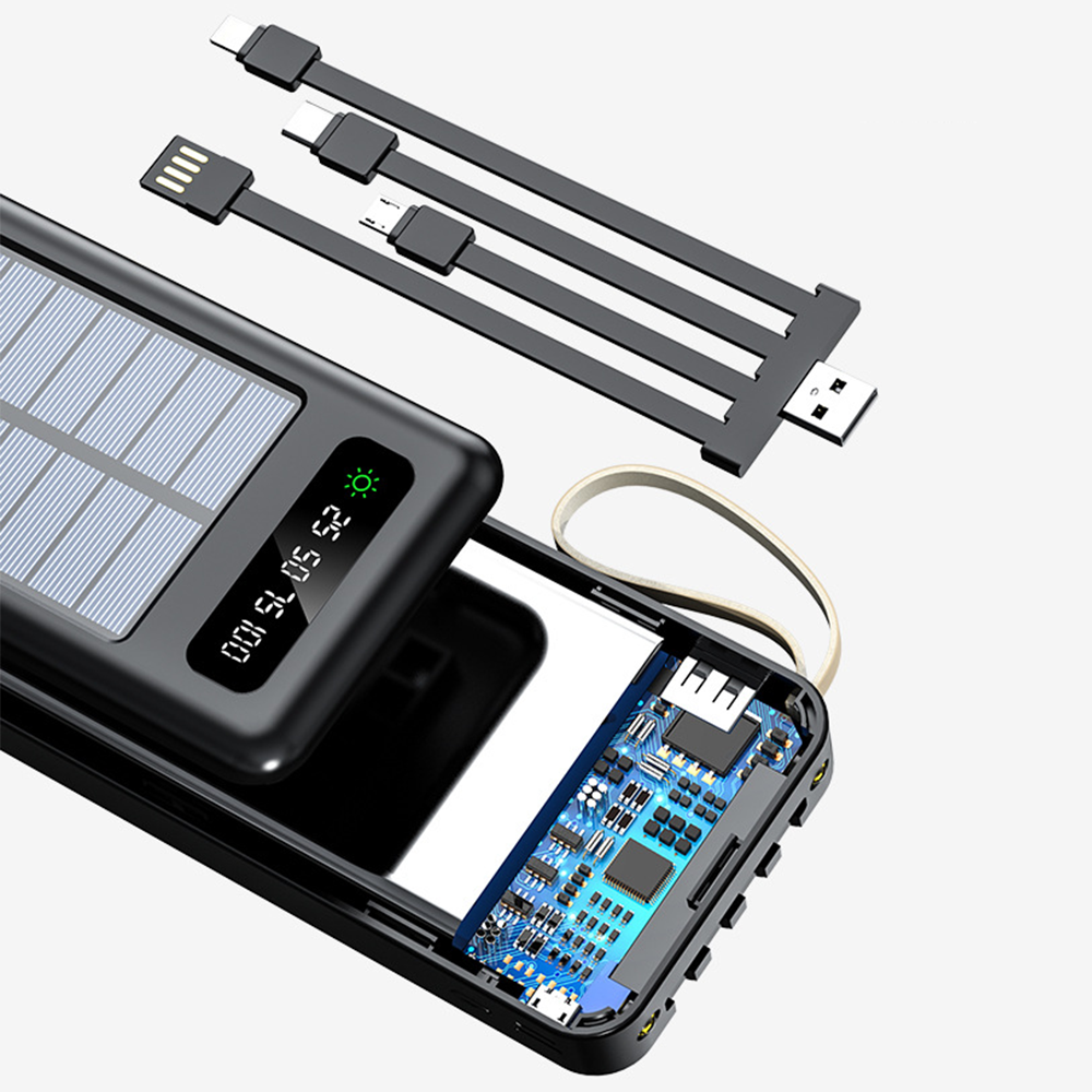 Outdoor 10000mah portable solar charger Waterproof Solar power bank Panel Charger