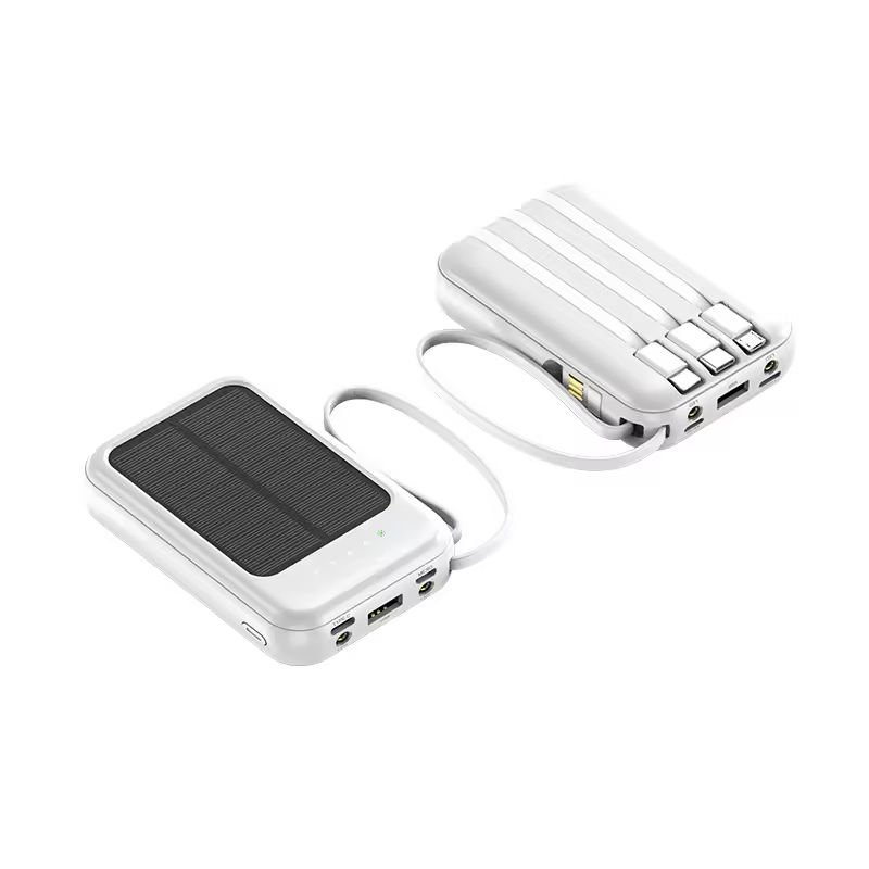 Newest Portable Charger 20000mah Mini Power Bank Fast Charging Power Banks With Led Display Built-in Cables Powerbank For Phones