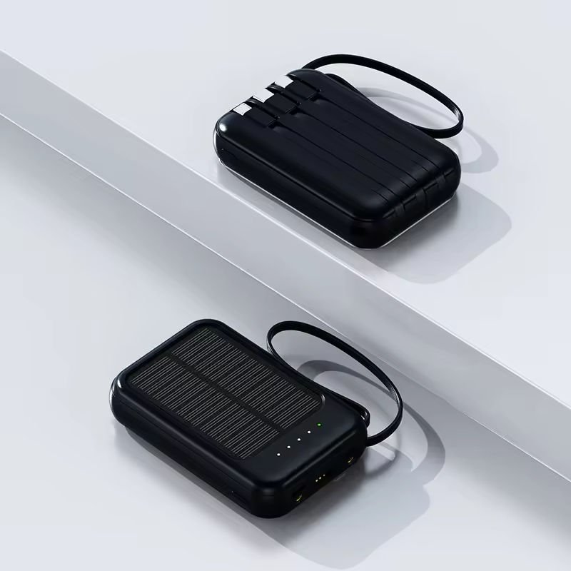 Newest Portable Charger 20000mah Mini Power Bank Fast Charging Power Banks With Led Display Built-in Cables Powerbank For Phones