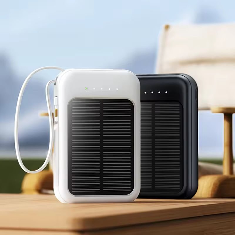 Newest Portable Charger 20000mah Mini Power Bank Fast Charging Power Banks With Led Display Built-in Cables Powerbank For Phones