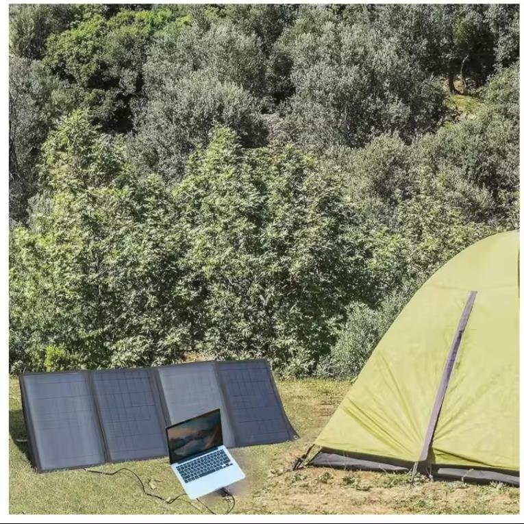 Mono Silicon 40W Foldable Solar Panel Charger 5V USB Ports Portable Solar Charger for mobile Phone, Power Bank 40W 12V 15V