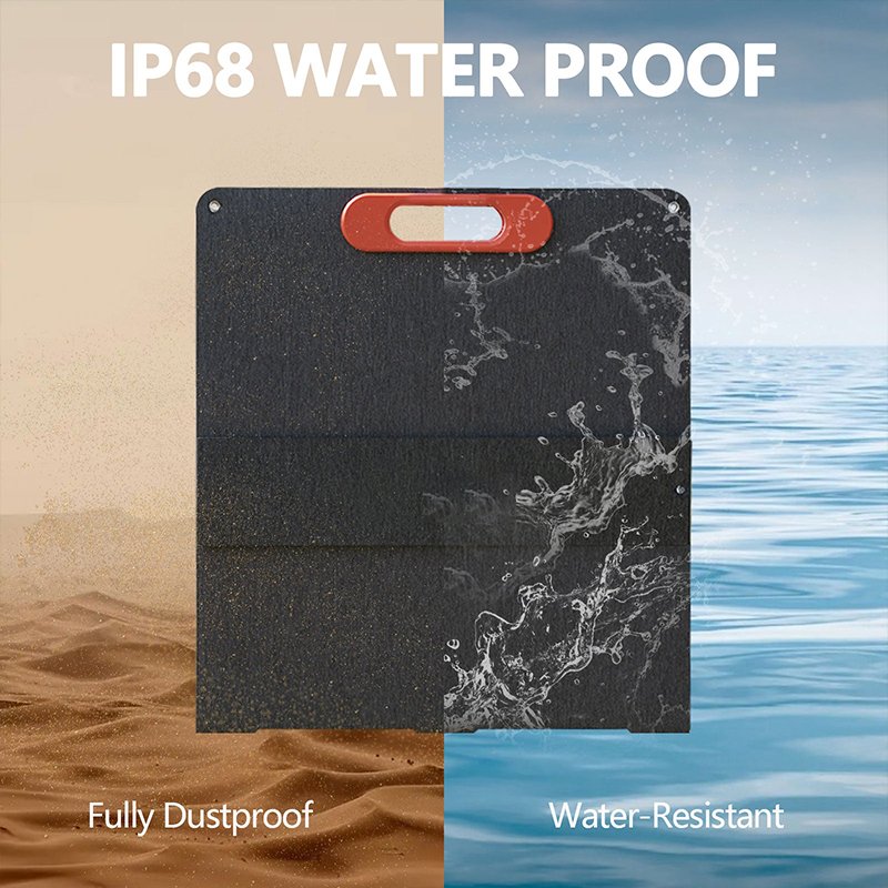 100W Foldable Portable Solar Panel For Camping Easy Carry Mono Cells Solar Charger For Portable Power Station