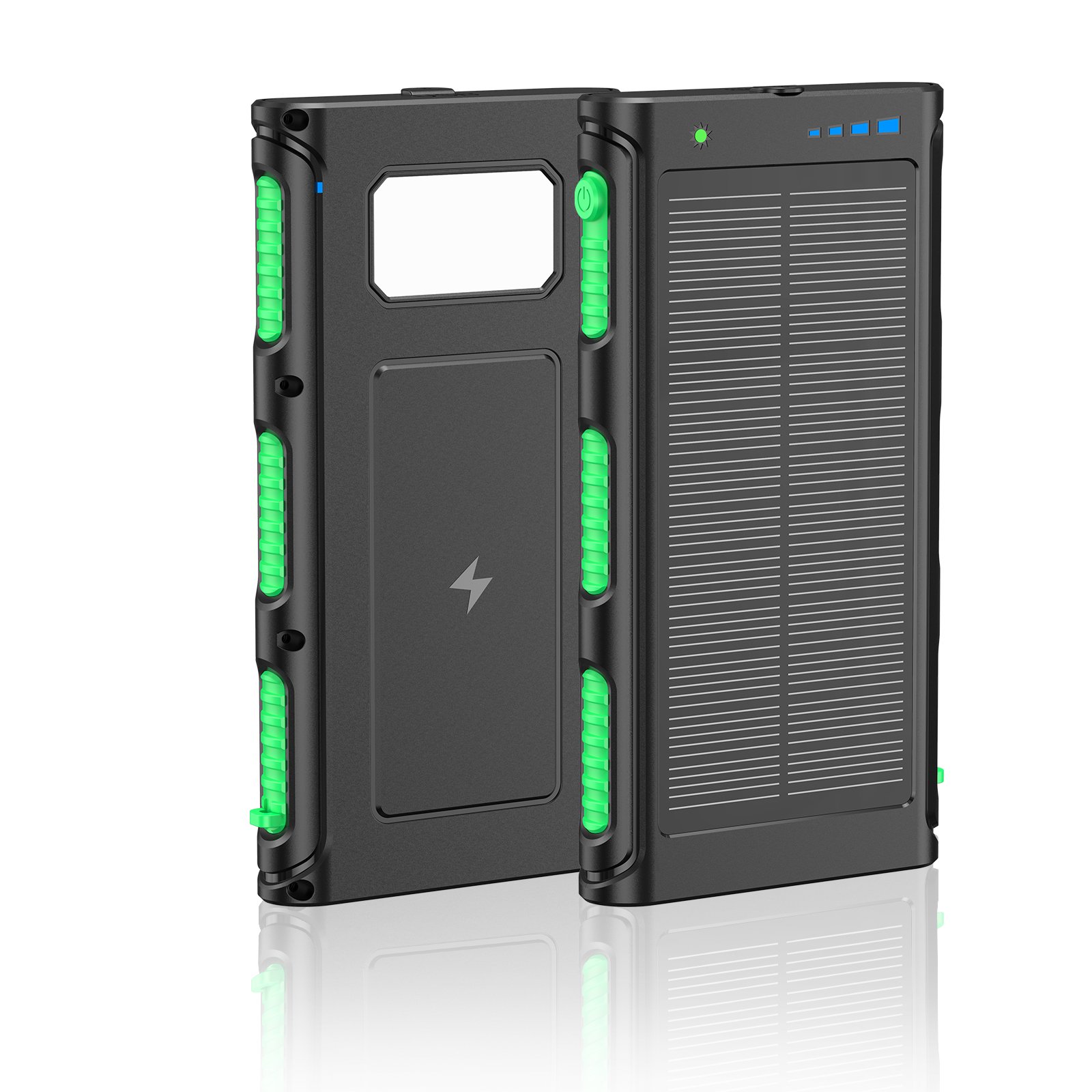 Multifunctional Portable Wireless Charging Solar Mobile Power Supply With Waterproof