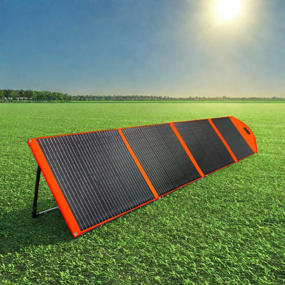 200W/20V Portable Foldable Solar Charger Pack Monocrystalline Silicon for Outdoor RV Self-Driving Camping Small Size