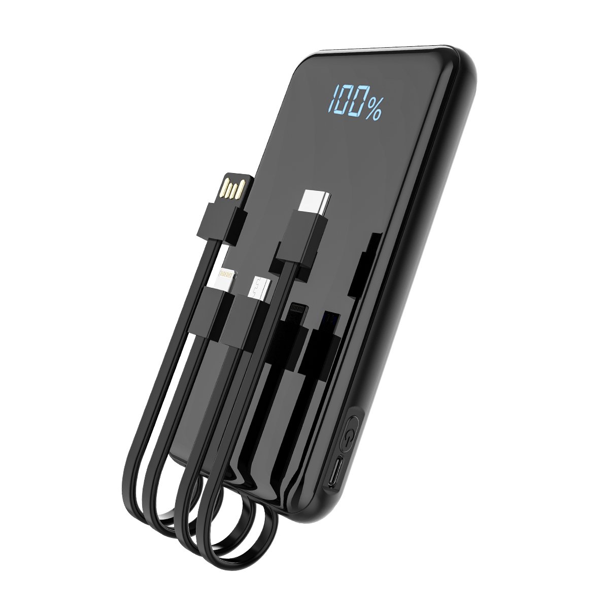 Aspor 10000mah Lcd Display Phone Power Bank With Led Display Built In Cable Cheapest Power Bank For Wireless Charging Outdoor