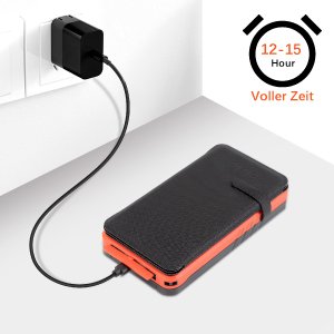 Hiluckey Fast Charging 20000 mAh Foldable Outdoor Portable Solar Charger 20000mAh Powerbank Solar Power Bank With Led Lights