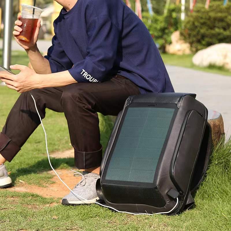 Waterproof Outdoor Travel Portable Solar Panel Bag Solar Charger hiking solar backpack for Backpack with 9w Solar panel
