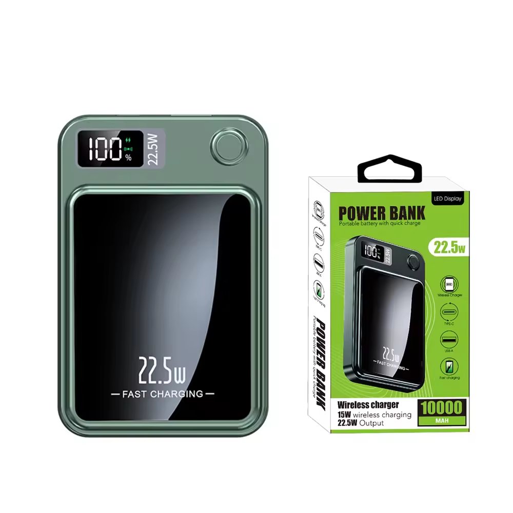 2024 Magnet Wireless Mobile Power Bank Universal Power Supply 10000mah Fast Charging Power Station
