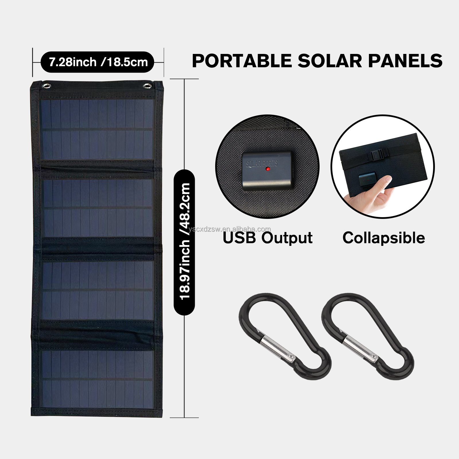 Portable Folding Solar Panels for Charging for On-the-Go Green Energy Solution