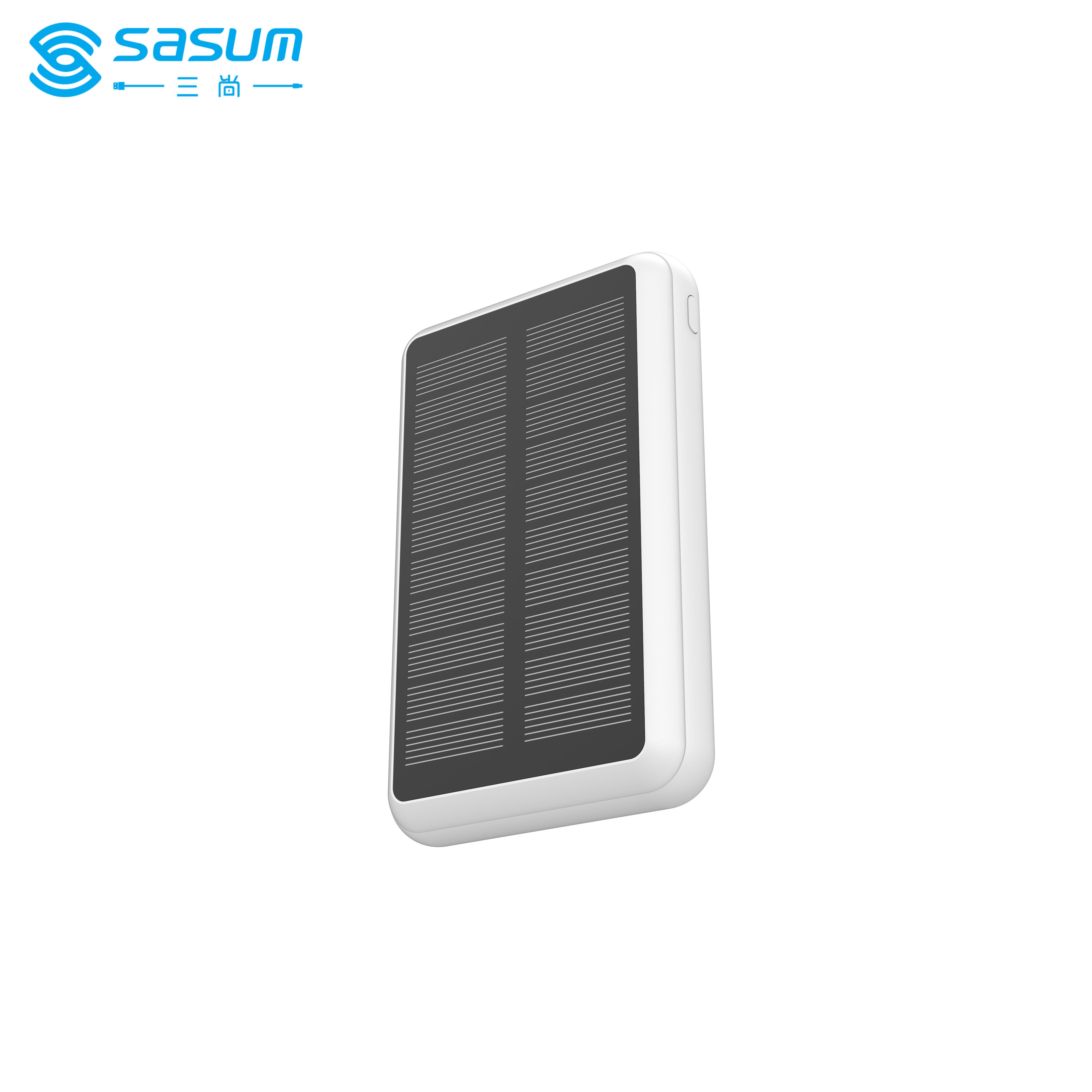 10000mAh solar portable power bank with magnetic wireless dual usb phone charger new design mobile power bank