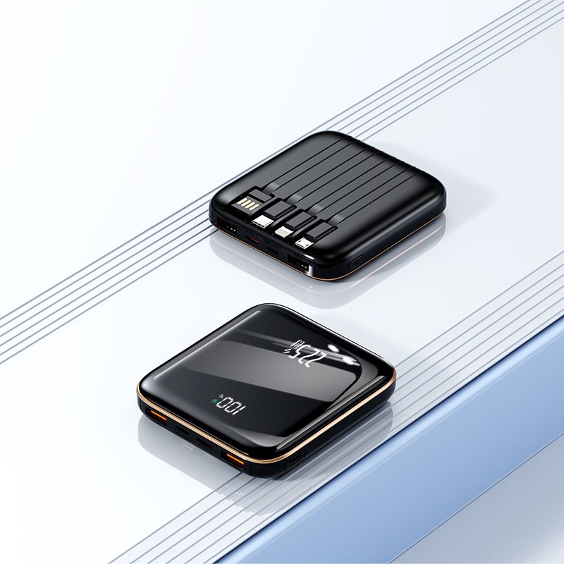 10000mAh Portable powerful power bank mini with High Capacity Display Features Type-C Micro powerbank 10000 mah