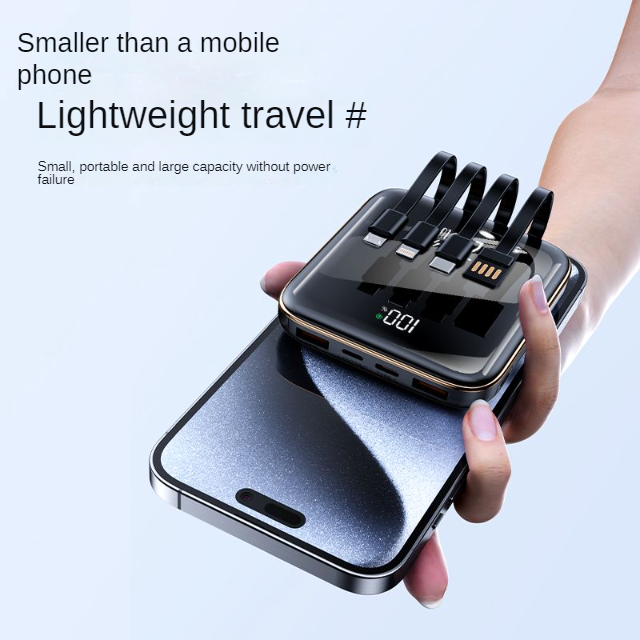 10000mAh Portable powerful power bank mini with High Capacity Display Features Type-C Micro powerbank 10000 mah