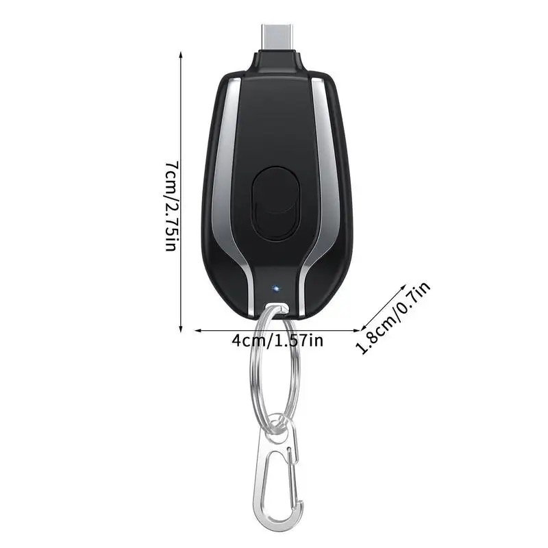 mini pocket power bank key port portable charger solar key chain Powerbank keychain powerbank