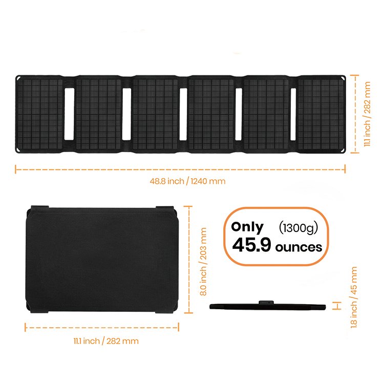Factory Price Custom Portable Outdoor 40W Flexible Dustproof Solar Panels Charger For Mobile Phone