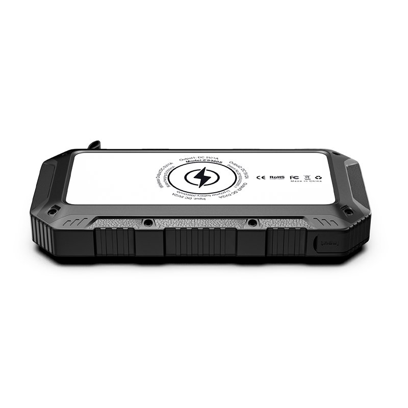 2024 Upgrade Solar Charger Power Bank, 20000mAh Portable Charger Fast Charger Dual USB Port Built-in Led Flashlight