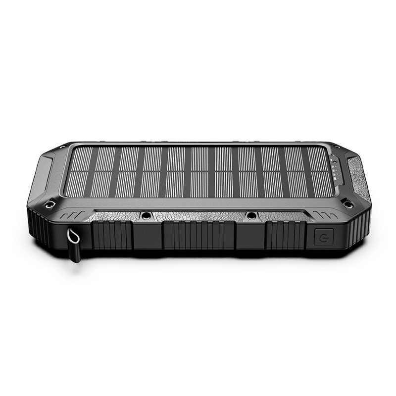 2024 Upgrade Solar Charger Power Bank, 20000mAh Portable Charger Fast Charger Dual USB Port Built-in Led Flashlight