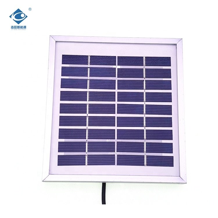1.5W Portable Solar Panel Power Charger ZW-1.5W-9V Aluminium Frame Solar Panels 9V Poly Glass Laminated Solar Panels