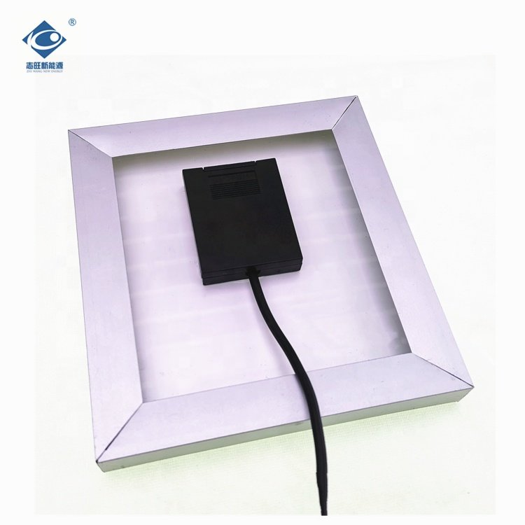 1.5W Portable Solar Panel Power Charger ZW-1.5W-9V Aluminium Frame Solar Panels 9V Poly Glass Laminated Solar Panels
