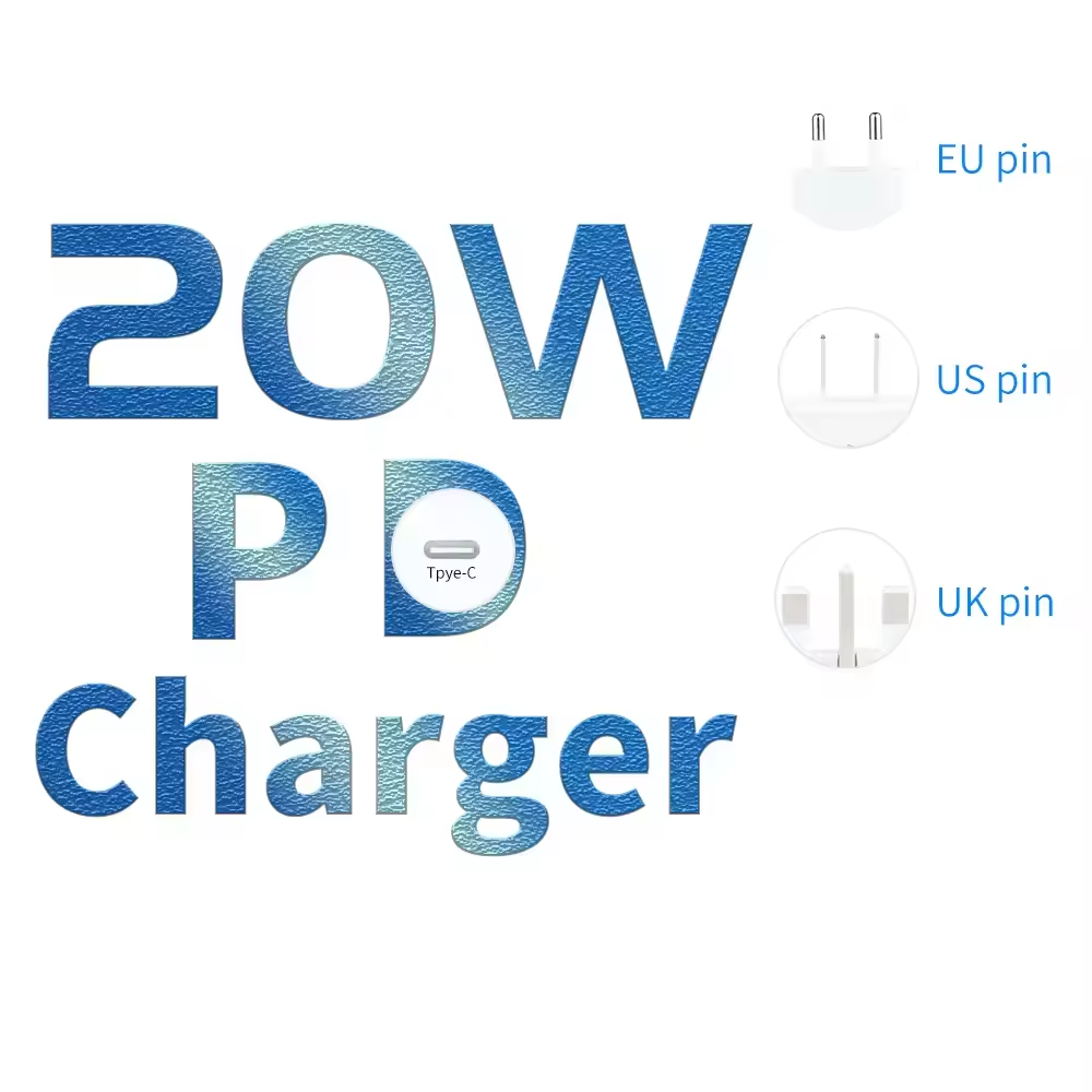 Factory Wholesale 20W PD QC Fast Mobile Phones Charger Type C for Iphone 12 13 14 15 Pro Max