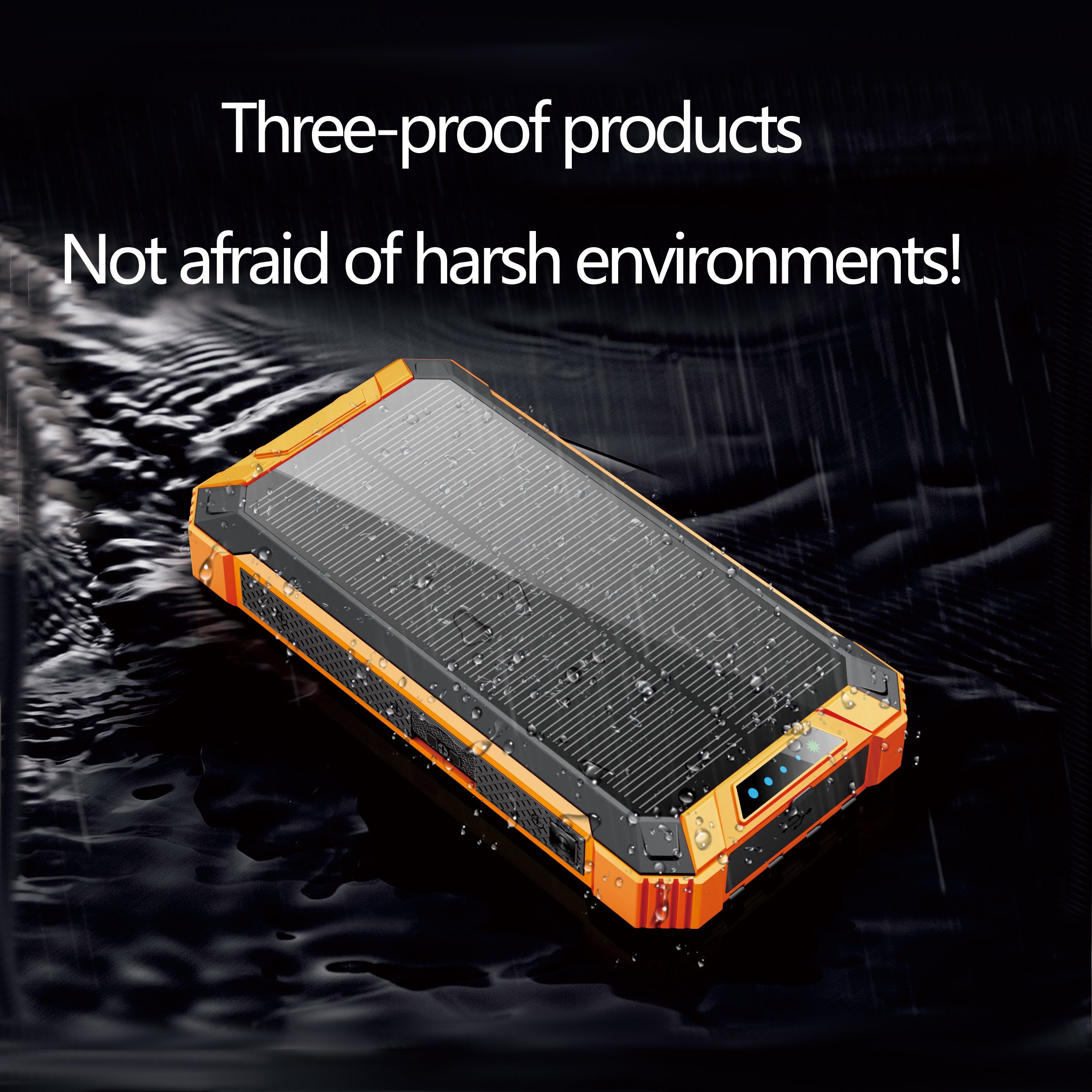High Capacity Charger 20000mAh Waterproof Solar Power Bank Mobile Powerbank solar energy power banks for mobile phone