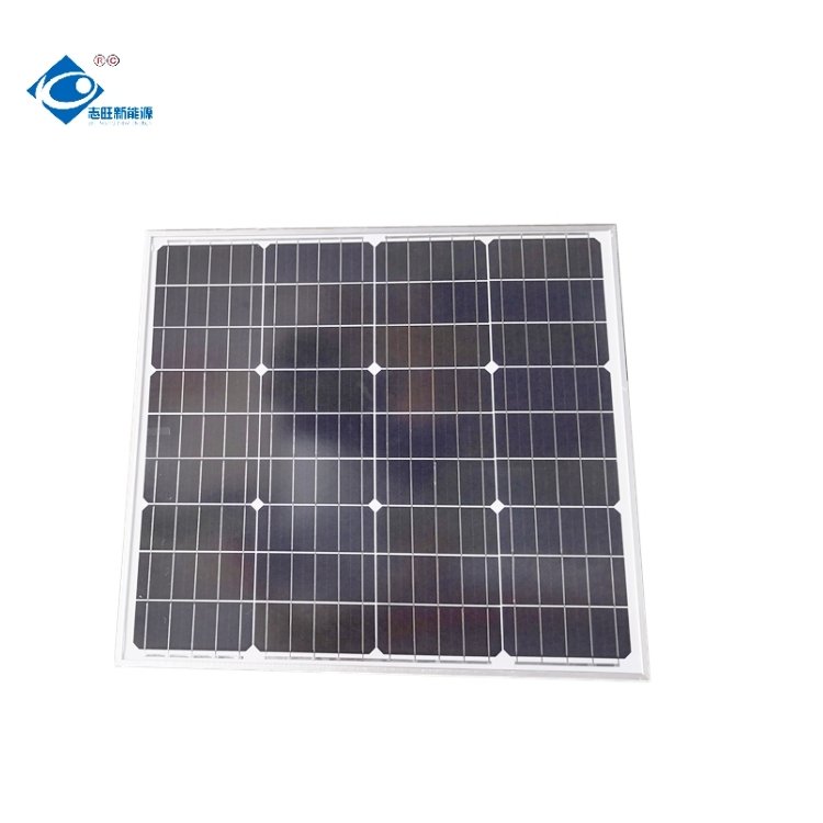 60W Mono Photovoltaic Solar Panels ZW-60W-18V-M Aluminium Frame Solar Panels 18V Lightweight Solar Panels Charger