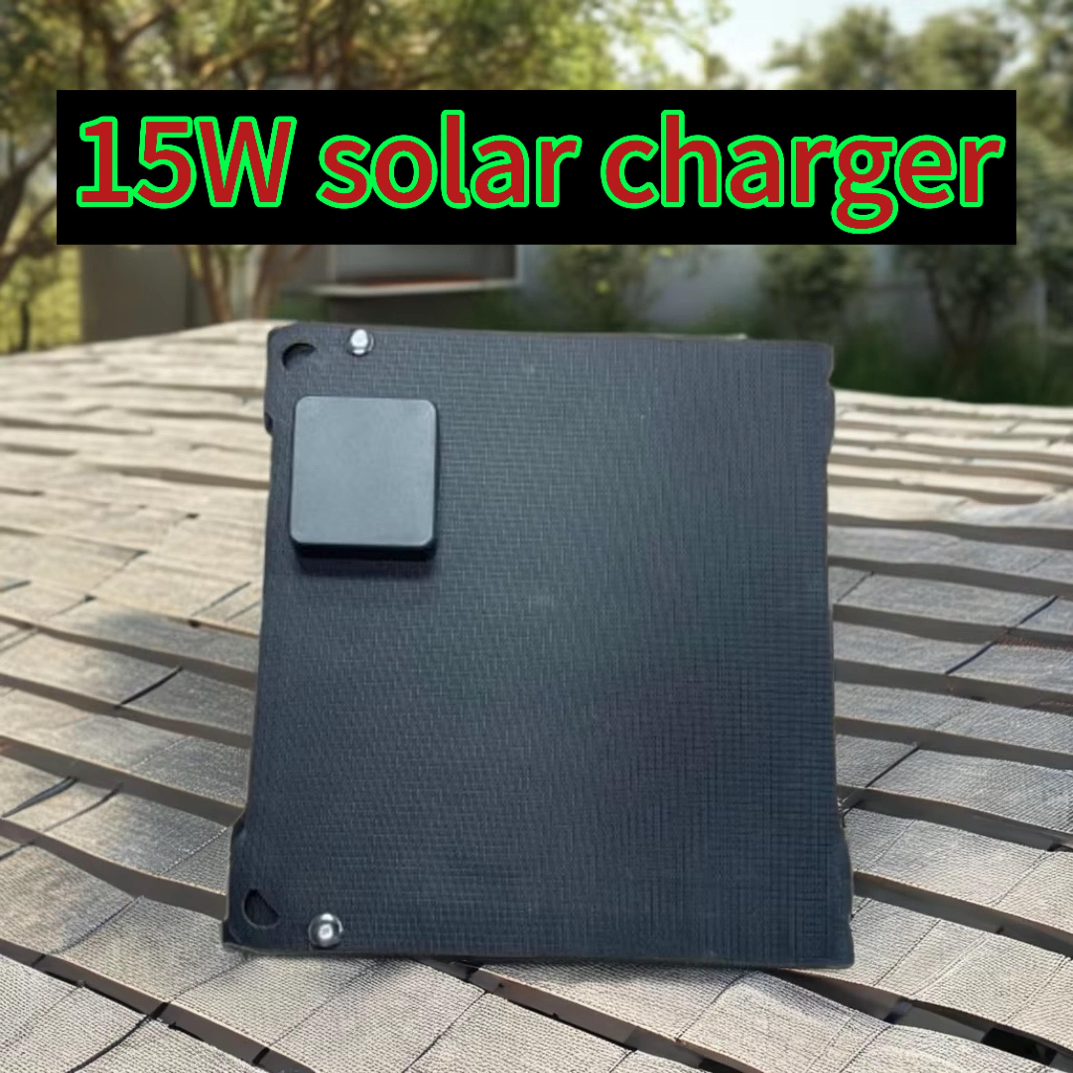 2024 Hot Style 15W Mobile Power Source USB Foldable Flexible Solar Panel for Outdoor Portable Phone Charging