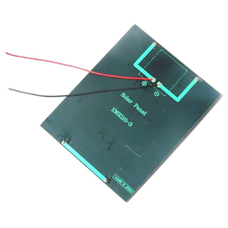 2W 6V Epoxy mini Solar Panel Module for Toy led light mobile charger +Cable DIY System Solar Charger For 3.7v Battery