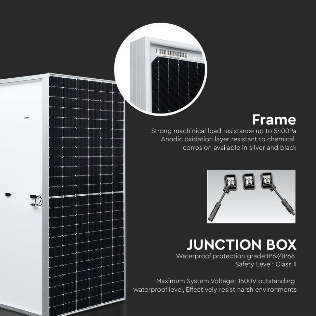 450W Monocrystalline Solar Panel 2094 * 1038 * 35mm 1500V