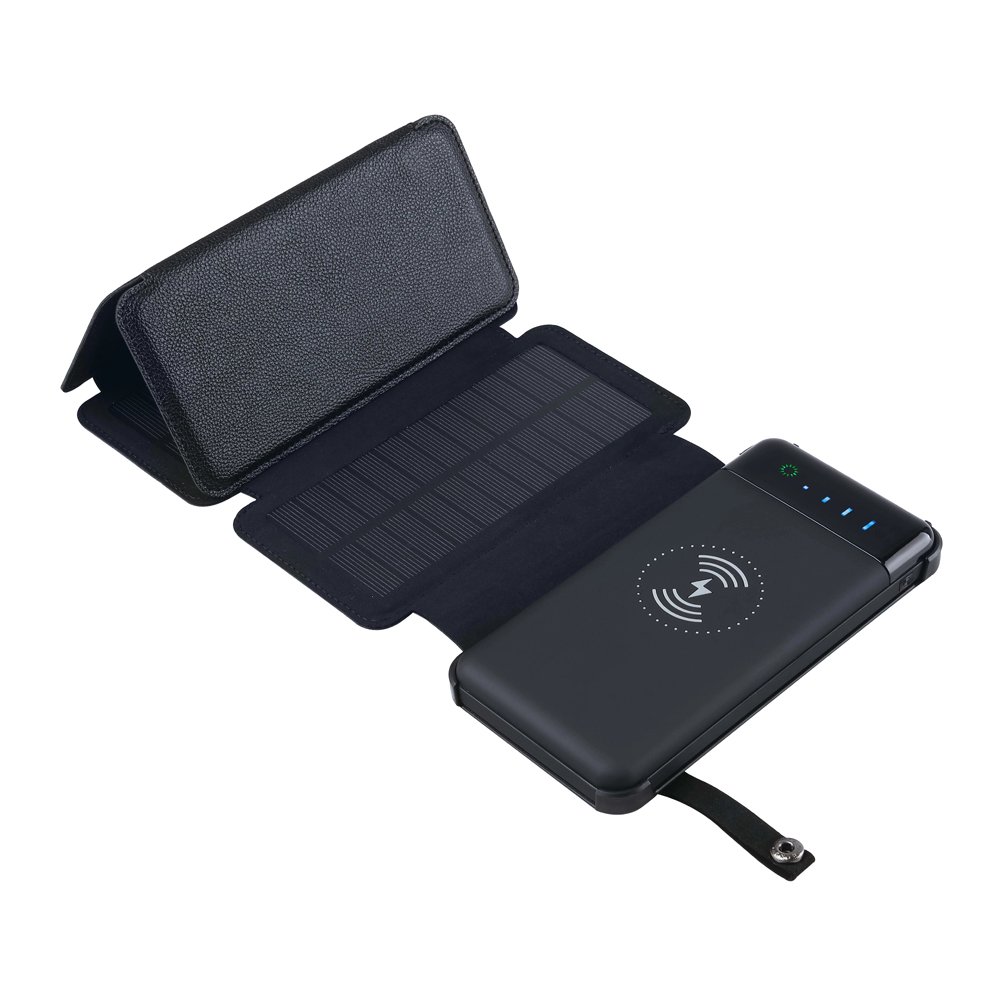 Folding Solar Charging panel Power Bank 10000mah 10W Portable Battery Pack Wireless Charger for Phones