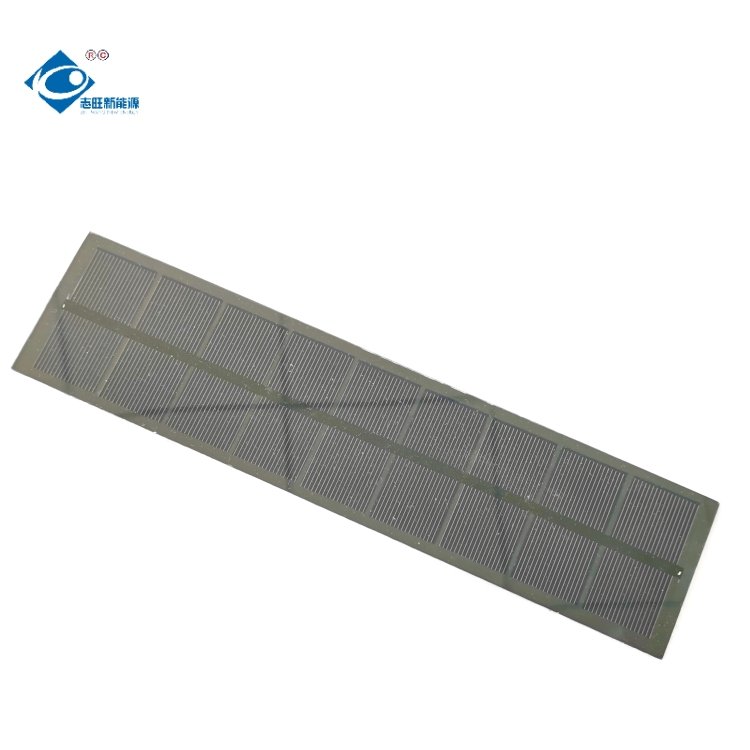 Strip Glass Solar Photovoltaic Panel 4.5V HALF-CELL MONO Solar Panel Charger 2.5W Glass Laminated Solar Panel ZW-25560-G