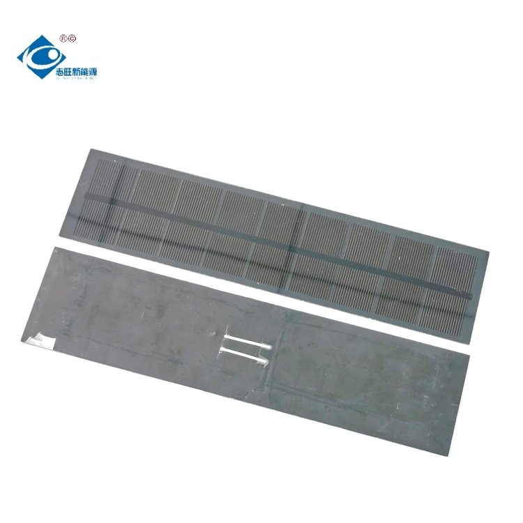 Strip Glass Solar Photovoltaic Panel 4.5V HALF-CELL MONO Solar Panel Charger 2.5W Glass Laminated Solar Panel ZW-25560-G