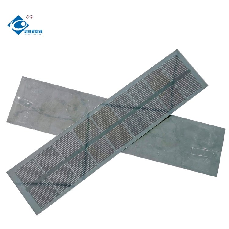 Strip Glass Solar Photovoltaic Panel 4.5V HALF-CELL MONO Solar Panel Charger 2.5W Glass Laminated Solar Panel ZW-25560-G