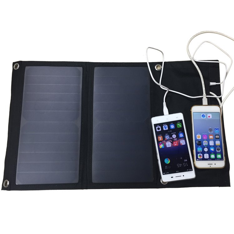 Waterproof dual usb high efficient solar charger for mobile phone