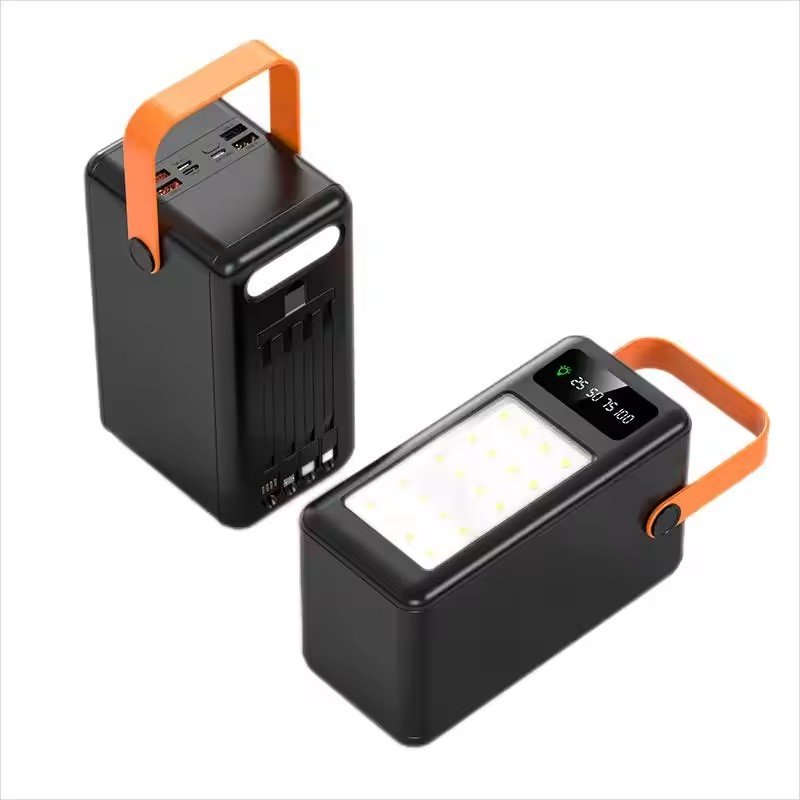 60000mAh Portable Solar Charger Power Bank Emergency Outdoor Camping Light Solar Power station