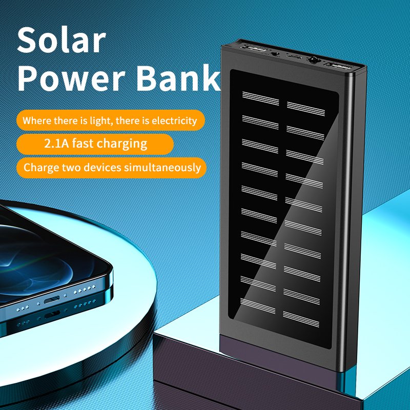 2024 Solar Charger 20000mAh Portable Solar Phone Charger with Solar Panels Solar Power Bank for Smart Phone