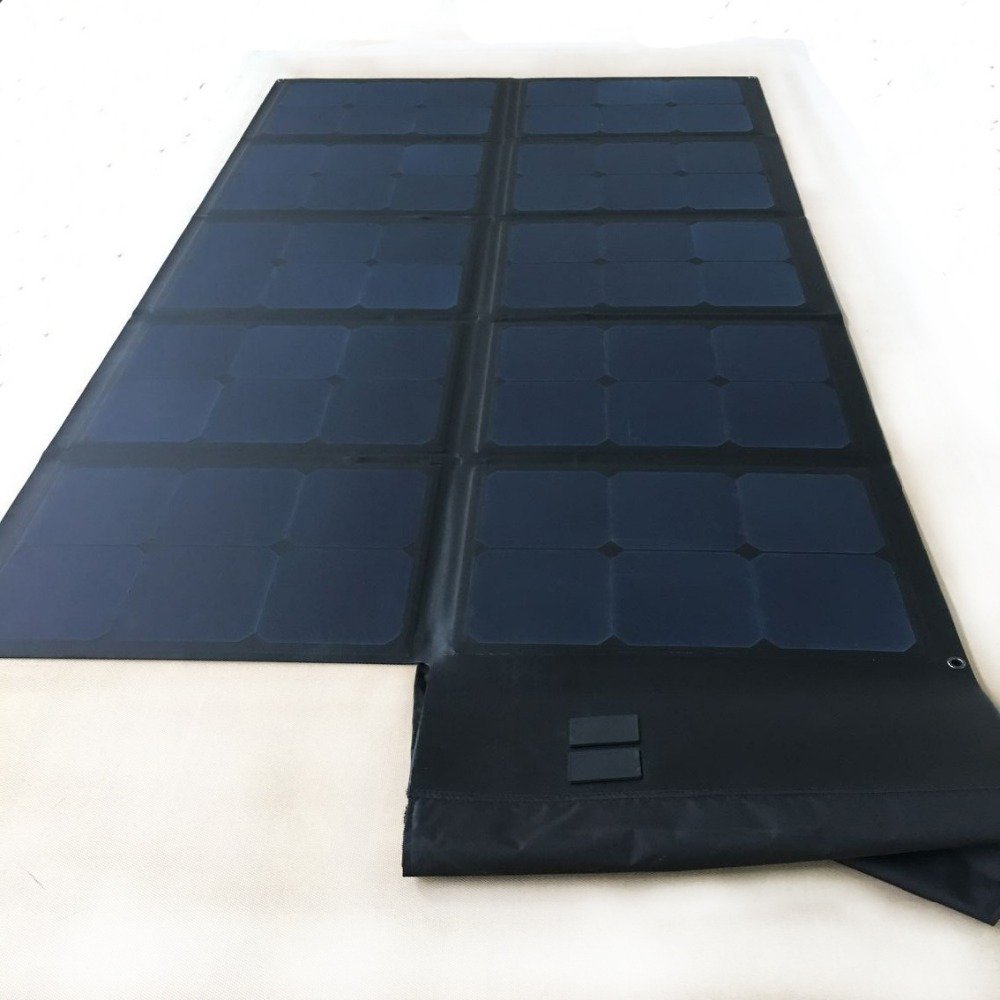 Flex pannello solare outdoor all black mono flexible solar cell 100w sunpower panel etft