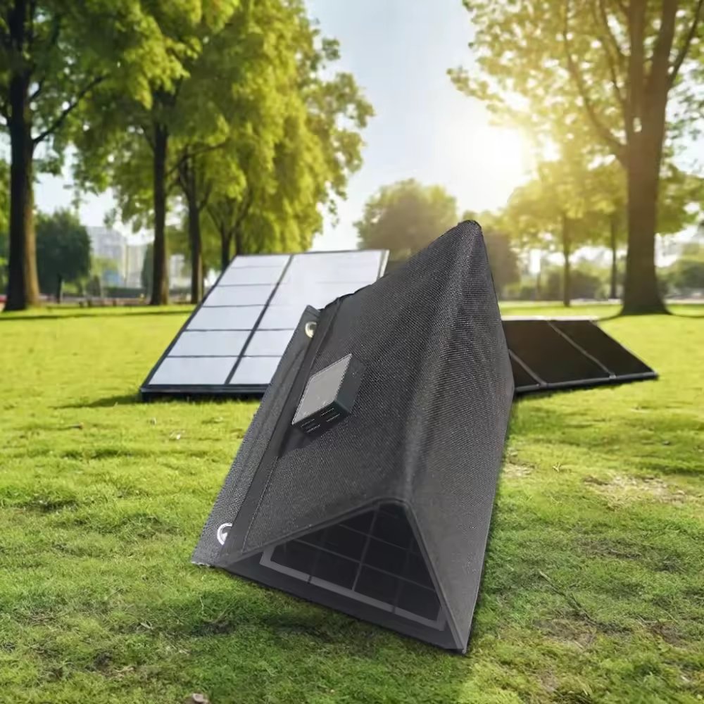 BUHESHUI 10W 5V Foldable Solar Panel Charger Dual USB Portable Battery Charger for Mobile Phone